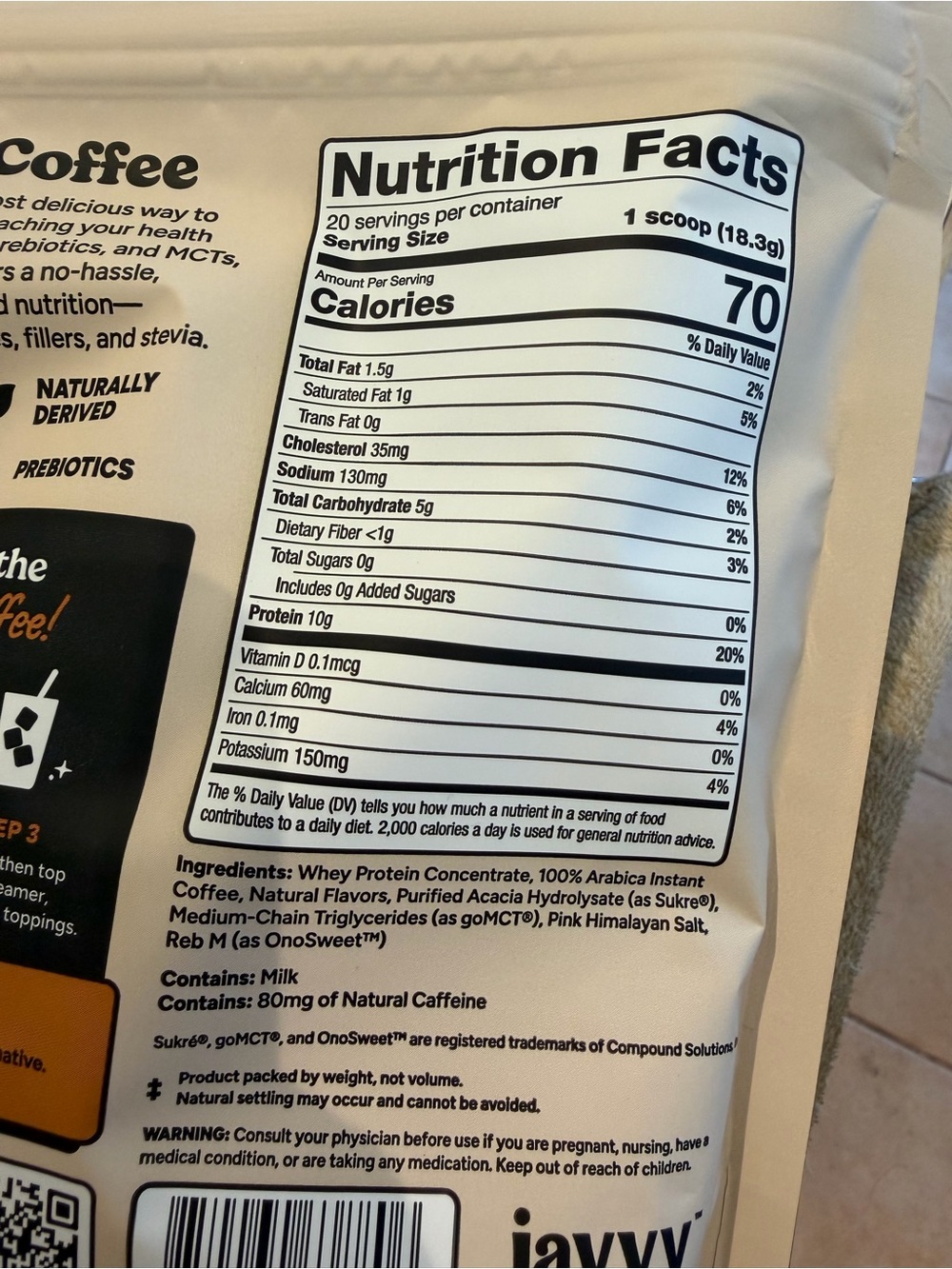 Caramel Protein Coffee Instant Iced Coffee - Caramel - Picture 4 of 4